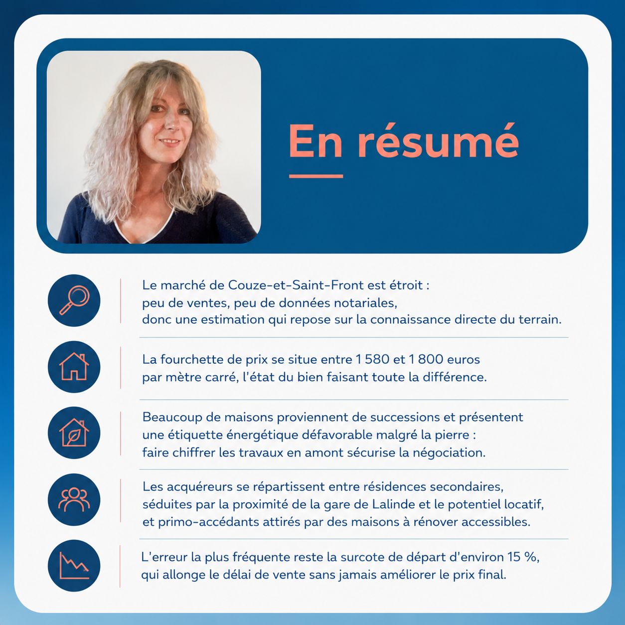 Infographie — vendre sa maison à Couze-et-Saint-Front